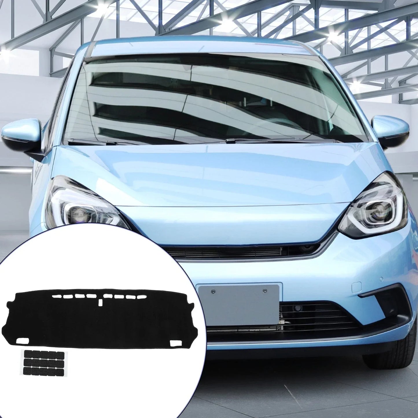 Dashboard Cover Mat for Honda Fit Shuttle GK8 2015-2022 Black Protector Set