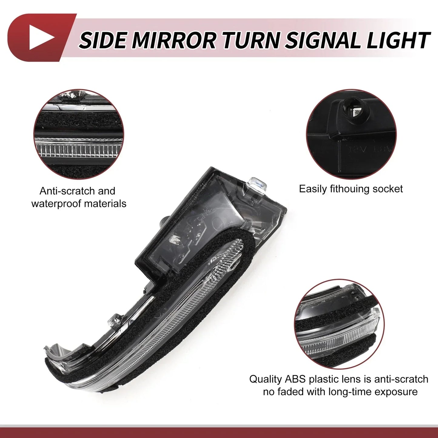 Car Mirror Turn Signal Light for Hyundai Tucson Right LED (2022-2023)