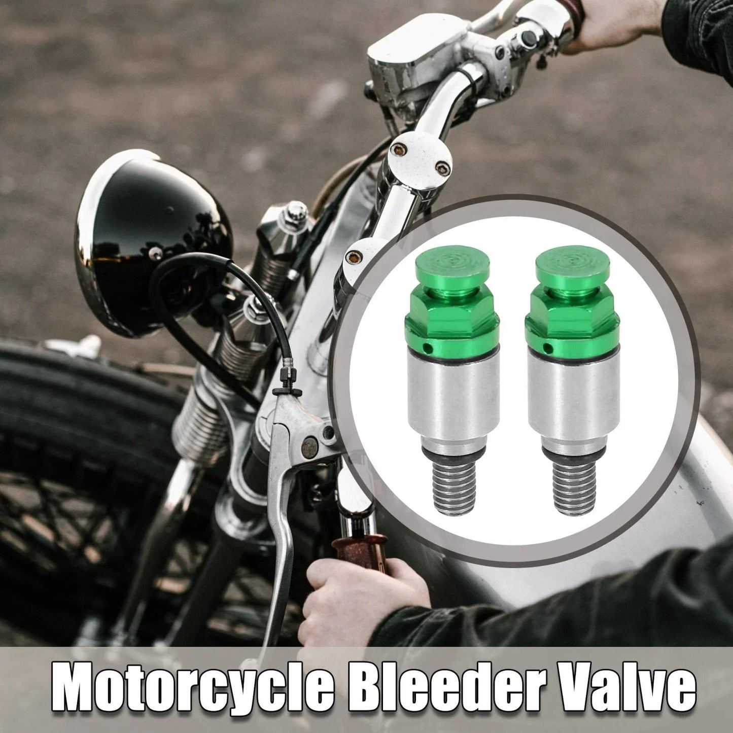 M5x0.8 Motorcycle Screw Fork Air Bleeder Valves 2 x for Honda Yamaha