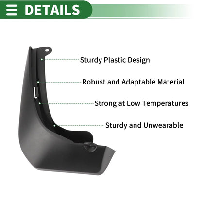 Mud Flaps Splash Guards for Honda Fit (2015-2020) - Front & Rear Set