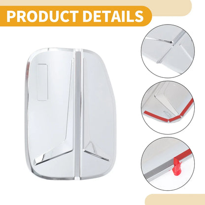 Fuel Tank Door Cap for Honda Accord 2023-2025 Gas Tank Flap Chrome Silver