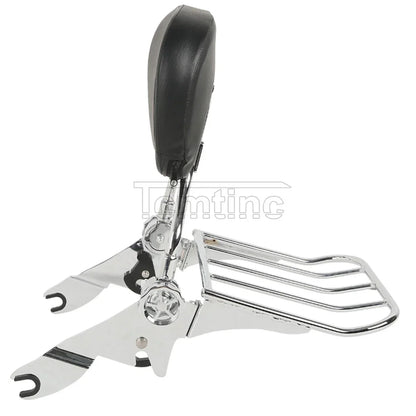 Backrest Sissy Bar Luggage Rack for Harley Touring Street Glide (2009-2025)