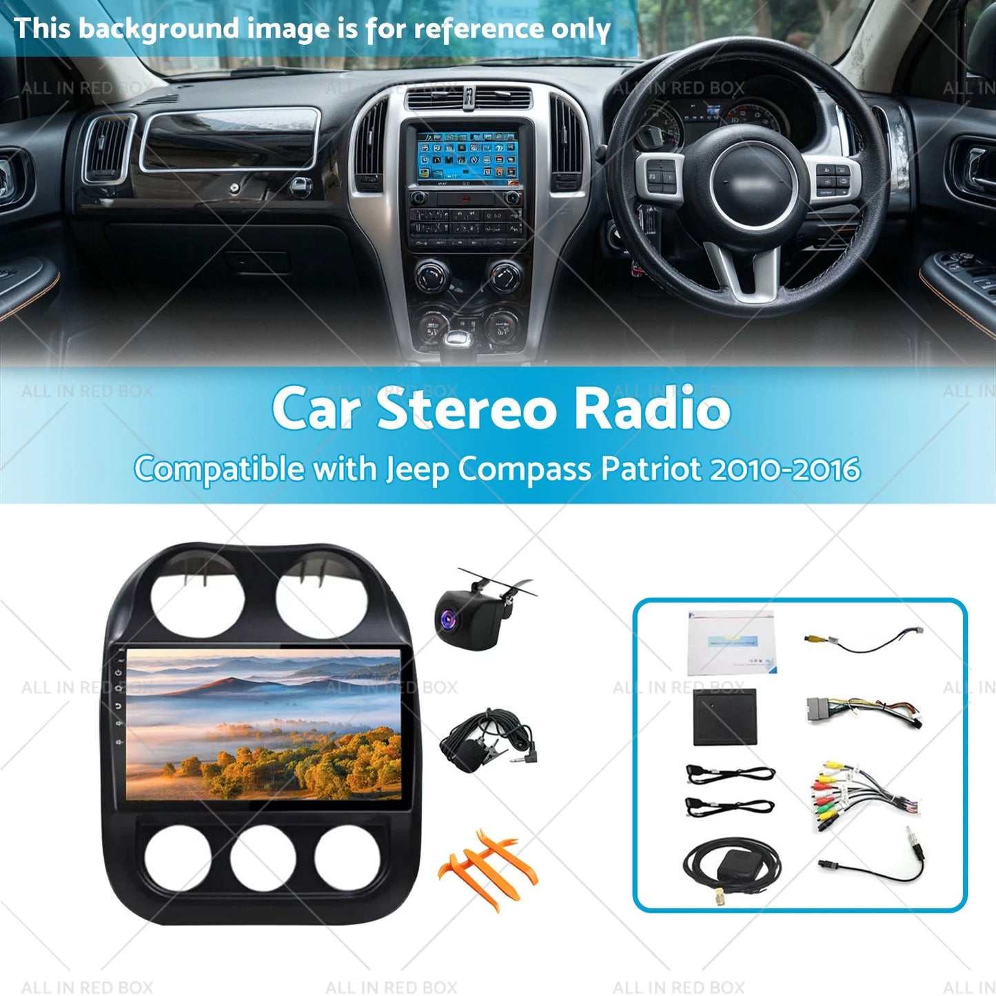 Car Stereo Radio for Jeep Compass Patriot Apple Carplay Android (2013-2023)