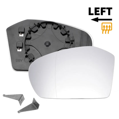 Left Side White Mirror Glass w/ Back Heated for Mercedes A-Class (2013-2023)