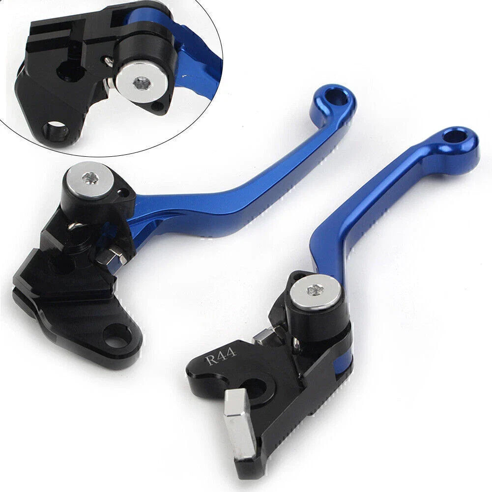 Aluminum Blue Pivot Dirt Clutch Brake Levers for Kawasaki KLX250 (1993-1997)