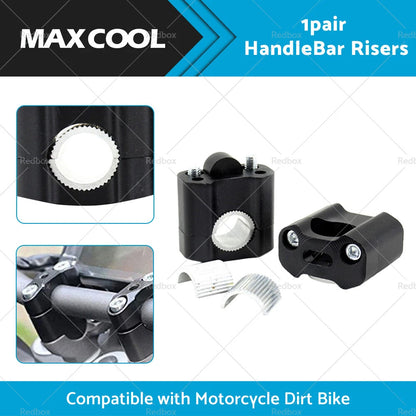 22MM-28MM Dirt Bike Motorcycle Handlebar Fat Bar Risers Mount Clamp Adaptor
