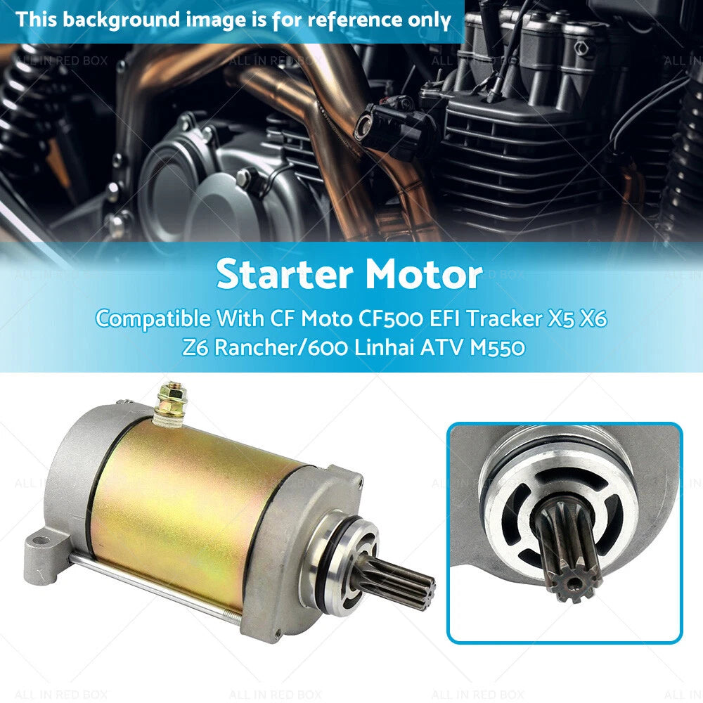 Starter Motor for CF Moto CF500 EFI Tracker X5 X6 Z6 Rancher (2008-2023)