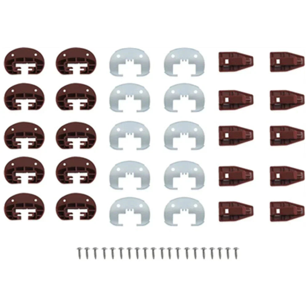 Drawer Slides Repair Kit with Metal Support Plate for Rite-Trak II