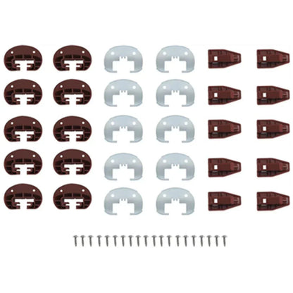 Drawer Slides Repair Kit with Metal Support Plate for Rite-Trak II