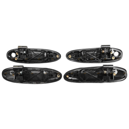 Black Front & Rear Outer Door Handles for Toyota FZJ105 HDJ100 HZJ105 UZJ100