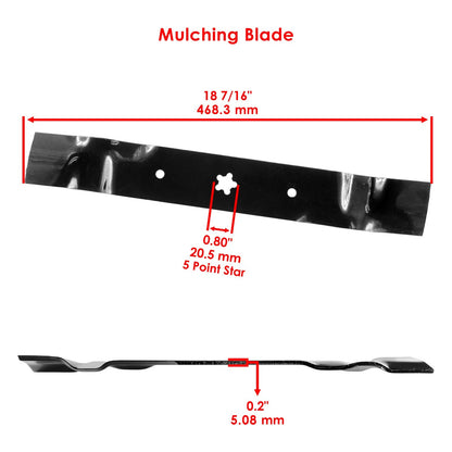 Deck Spindle Blade Belt Kit for Husqvarna Z5426 Z4218 (2012–2018)