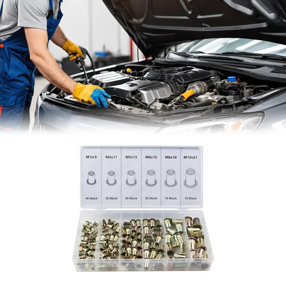 Rivet Nut Kit 150pcs Rivet Nut Kit for Universal Vehicles