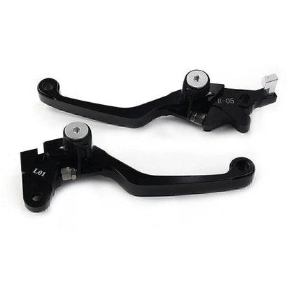 Black CNC Pivot Brake Clutch Levers for Honda XR250 XR400 (1995-2007)
