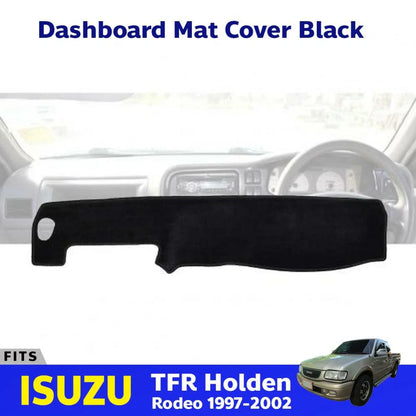 Dash Mat Console Pad Cover Black Fits Isuzu TF TFR Holden Rodeo Pickup 1997-02