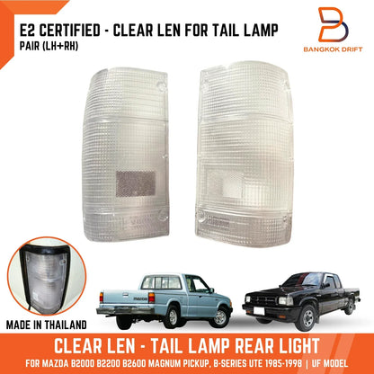 Clear Lens Tail Light Pair for Mazda B-Series Ute UF (1985-1998)