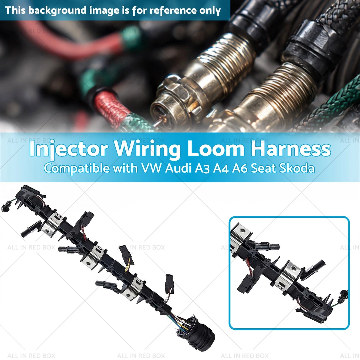 Injector Wiring Loom Harness for VW Audi A3 A4 A6 Seat Skoda (2003-2010)