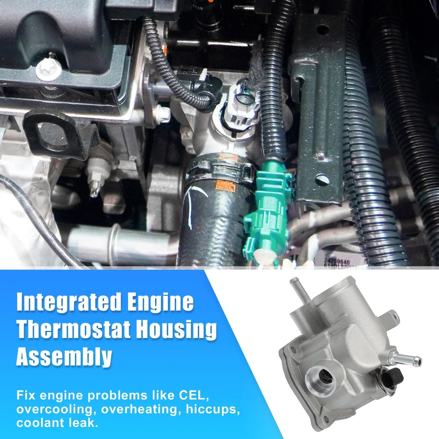 Engine Coolant Thermostat Housing for Mercedes C-Class (2015-2023)