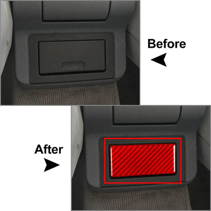 Carbon Fiber Red Rear Storage Box Cover for BMW 3 Series (1994-1996)