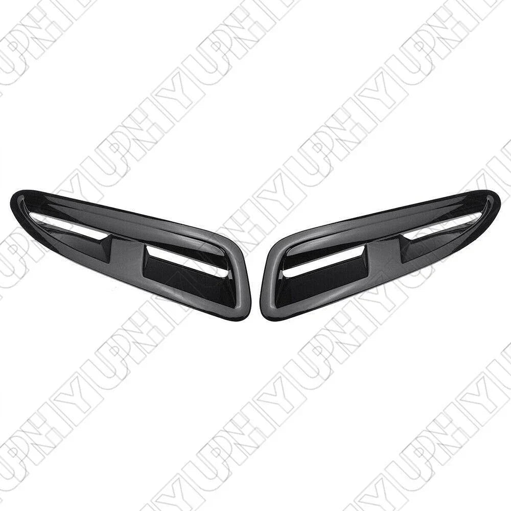 Front Bonnet Vent Outlet Cover Trim Black ABS for Jaguar XKR XK8 (2000-2009)