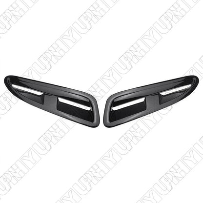 Front Bonnet Vent Outlet Cover Trim Black ABS for Jaguar XKR XK8 (2000-2009)