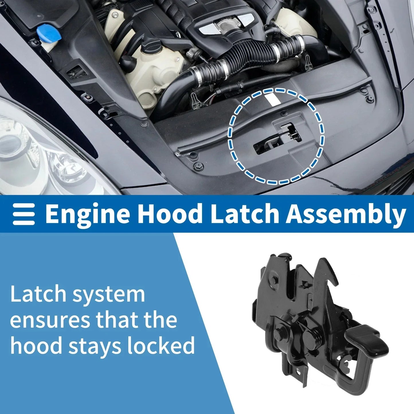 Hood Latch Assembly for Hyundai Sonata (2006-2010) - 1 x Quality Replacement