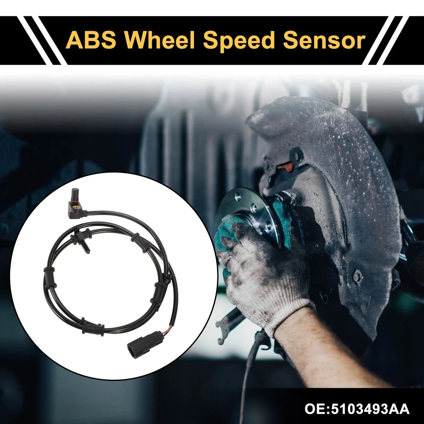 ABS Wheel Speed Sensor for Dodge Ram 3500 Front Left Right (2003-2005)