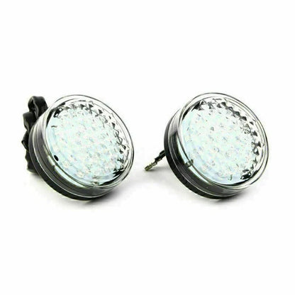 Clear LED Round Smoke Turn Signal Indicator Blinker Light for Car 12V