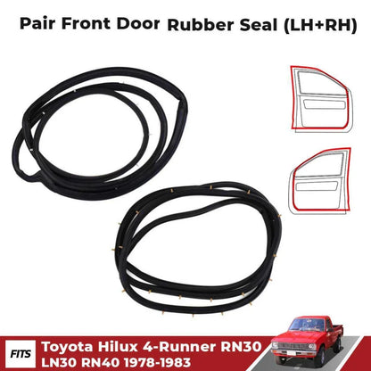 Door Rubber Seal Weatherstrip Pair Fits Toyota Hilux RN30 LN40 Ute 1978-83 D05