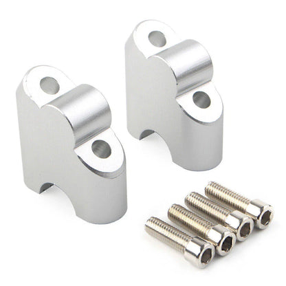 Silver Handlebar Clamp Riser for Suzuki V-Strom DL 650XT DL 1000 (2015-2020)