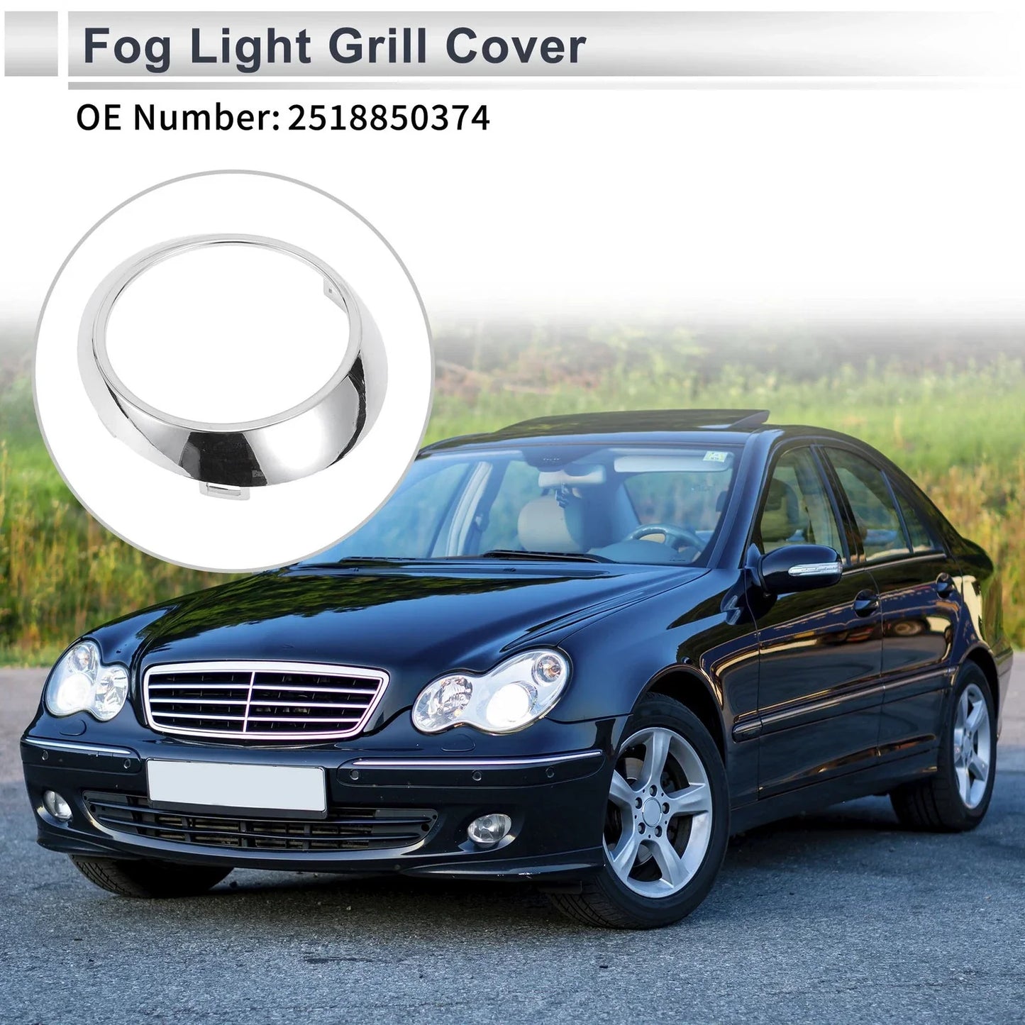 Front Left Fog Light Grill for Mercedes Benz W251 (2006-2010)