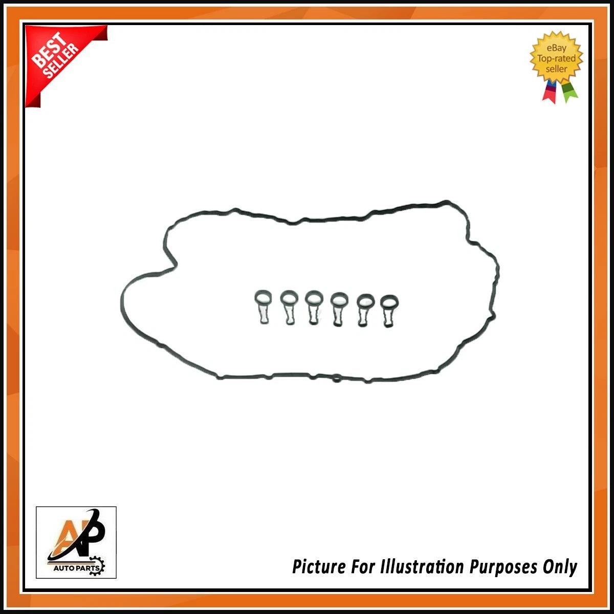 Cylinder Head Cover Gasket Set OEM Replacement for BMW 3 4 5 Diesel N57 (2010–2018)