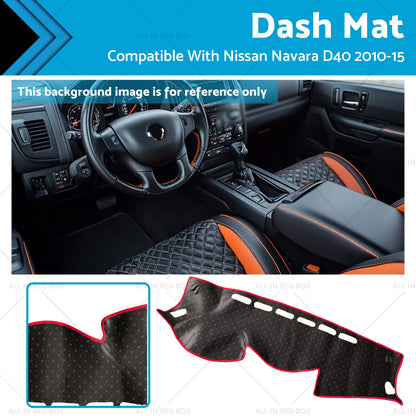 Dash Mat Dashboard Cover UV Protection for Nissan Navara D40 (2010-2015)