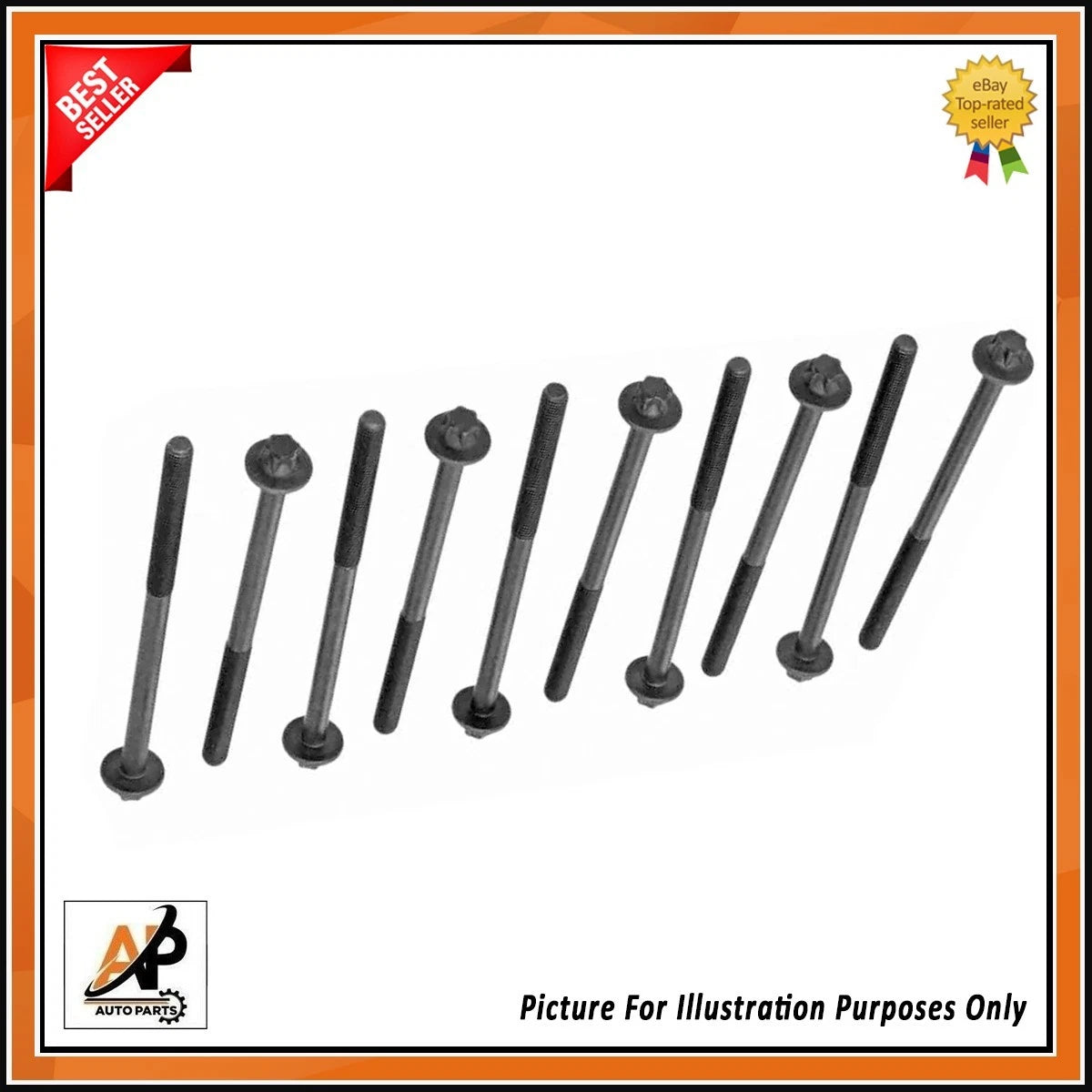 Cylinder Head Bolts OEM Replacement for BMW N47 B47 1.6 2.0 Diesel (2012–2018)