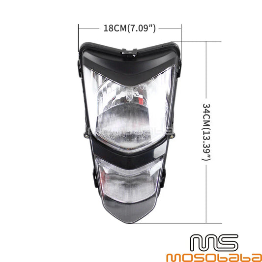 ATV Quad Headlight Assembly for Suzuki QUADSPORT LTZ400Z, Kawasaki KFX400 (2003-2008)