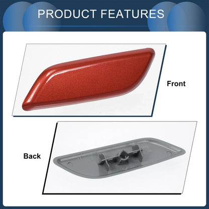 Front Left Washer Nozzle Cover for Honda Accord VIII 2011-2013 Red 1 x