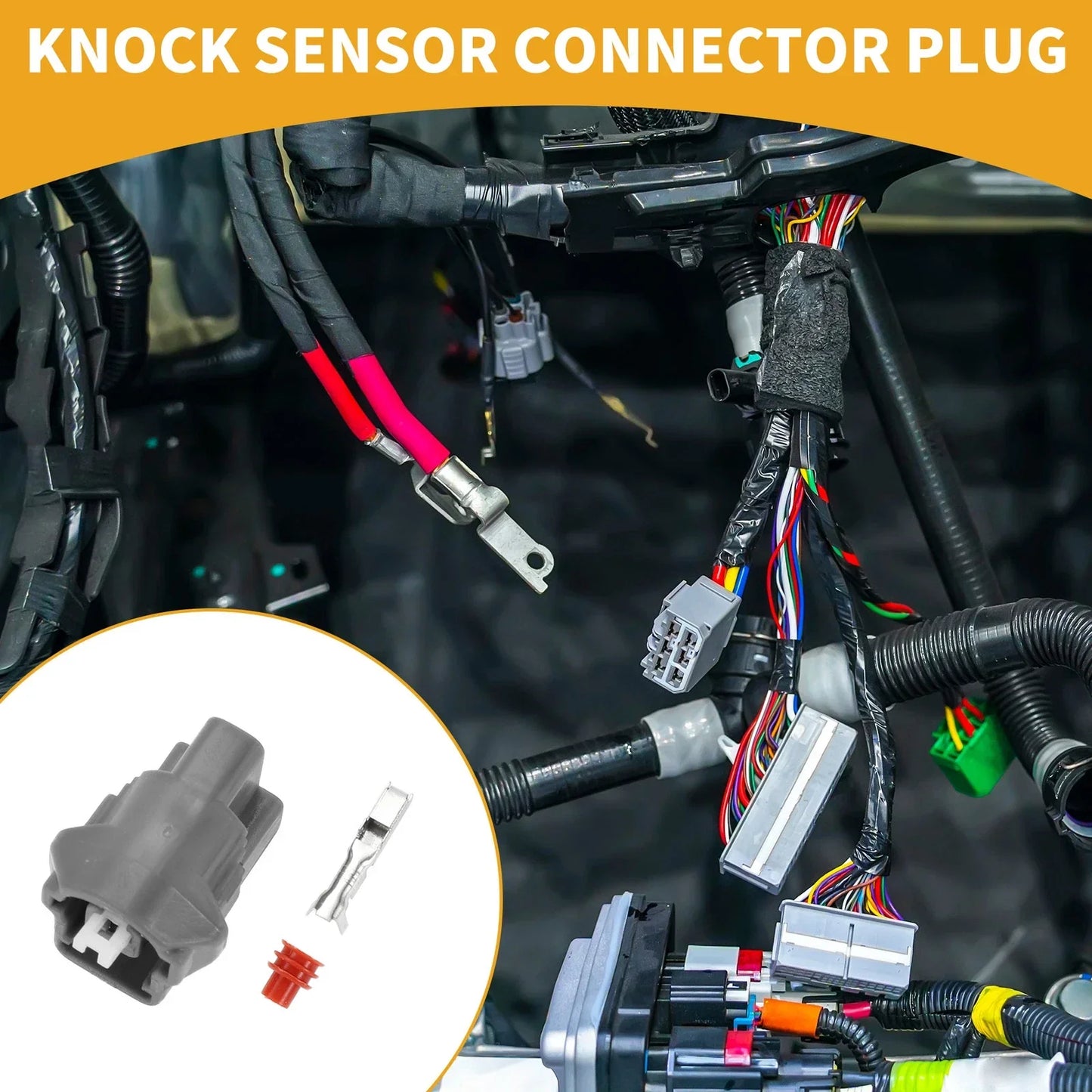 Pin Knock Sensor Connector for Toyota - Female Wire Terminal