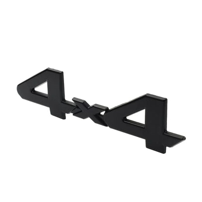 4X4 3D Rear Tailgate Emblem Badge Overlay Decal for Universal Cars Black
