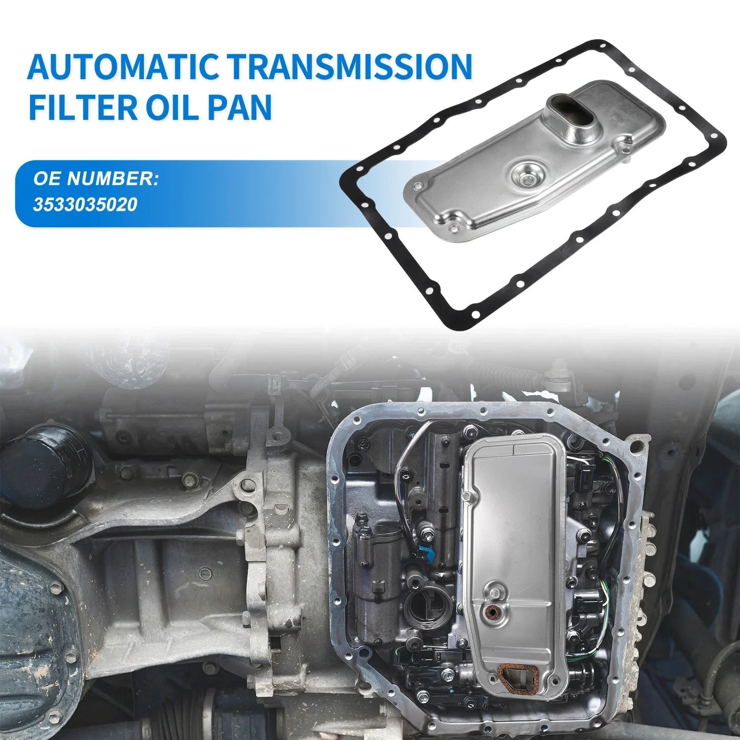 A340F Transmission Filter Oil Pan Gasket Kit for Toyota (Fits Various Years)