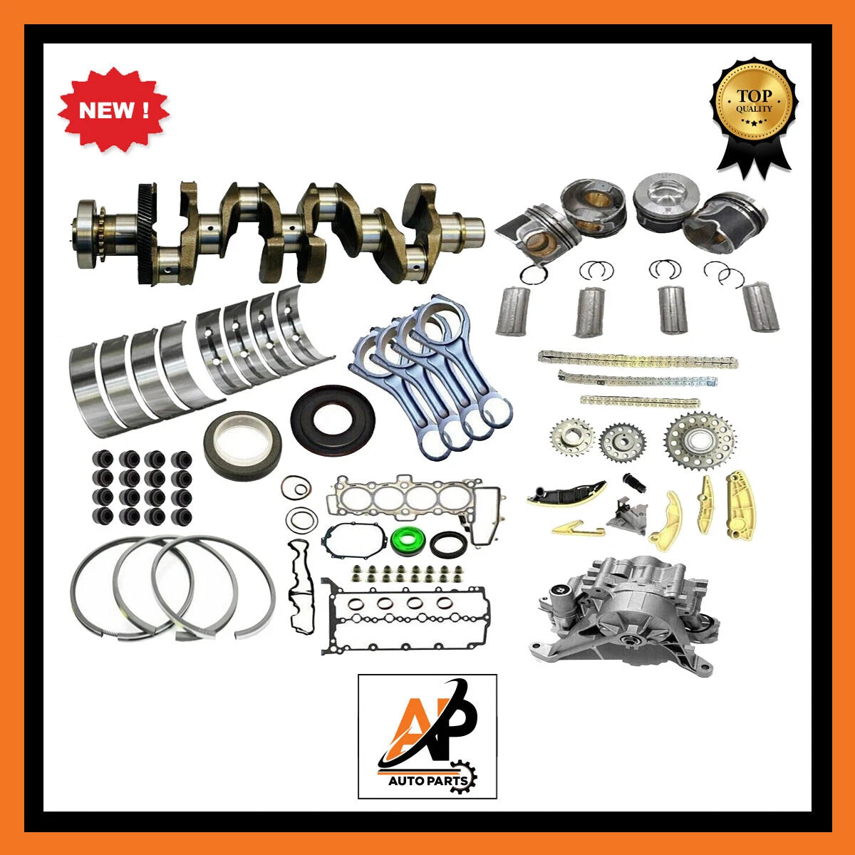 Crankshaft with Gear and Engine Rebuild Kit for Range Rover 2.0 Diesel (2013–2018)
