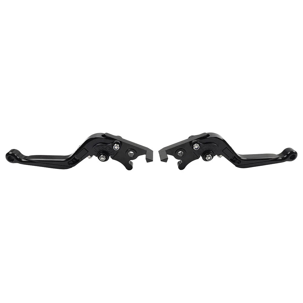 Black Extendable Brake Clutch Levers for Kawasaki Ninja 650R ER6F ER6N (2006-2018)