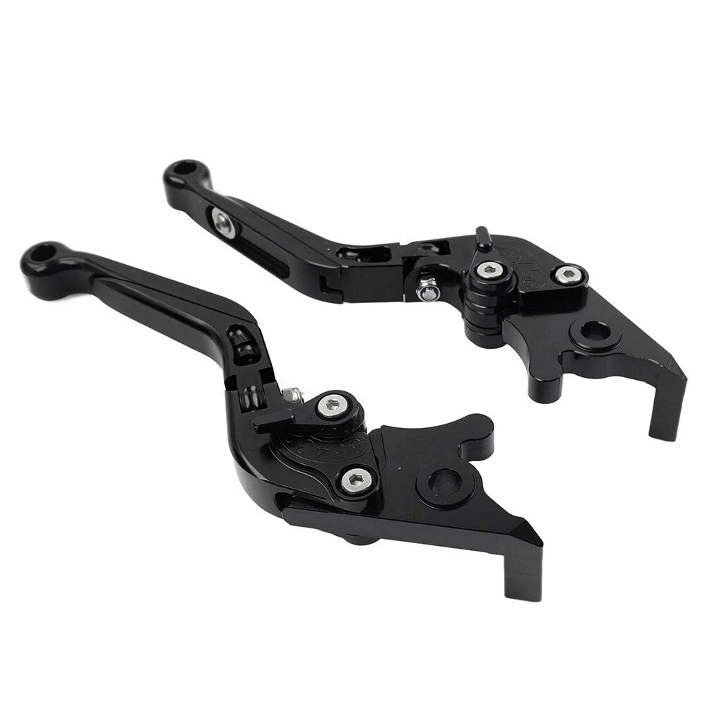 Black Extendable Brake Clutch Levers for Kawasaki Ninja 650R ER6F ER6N (2006-2018)