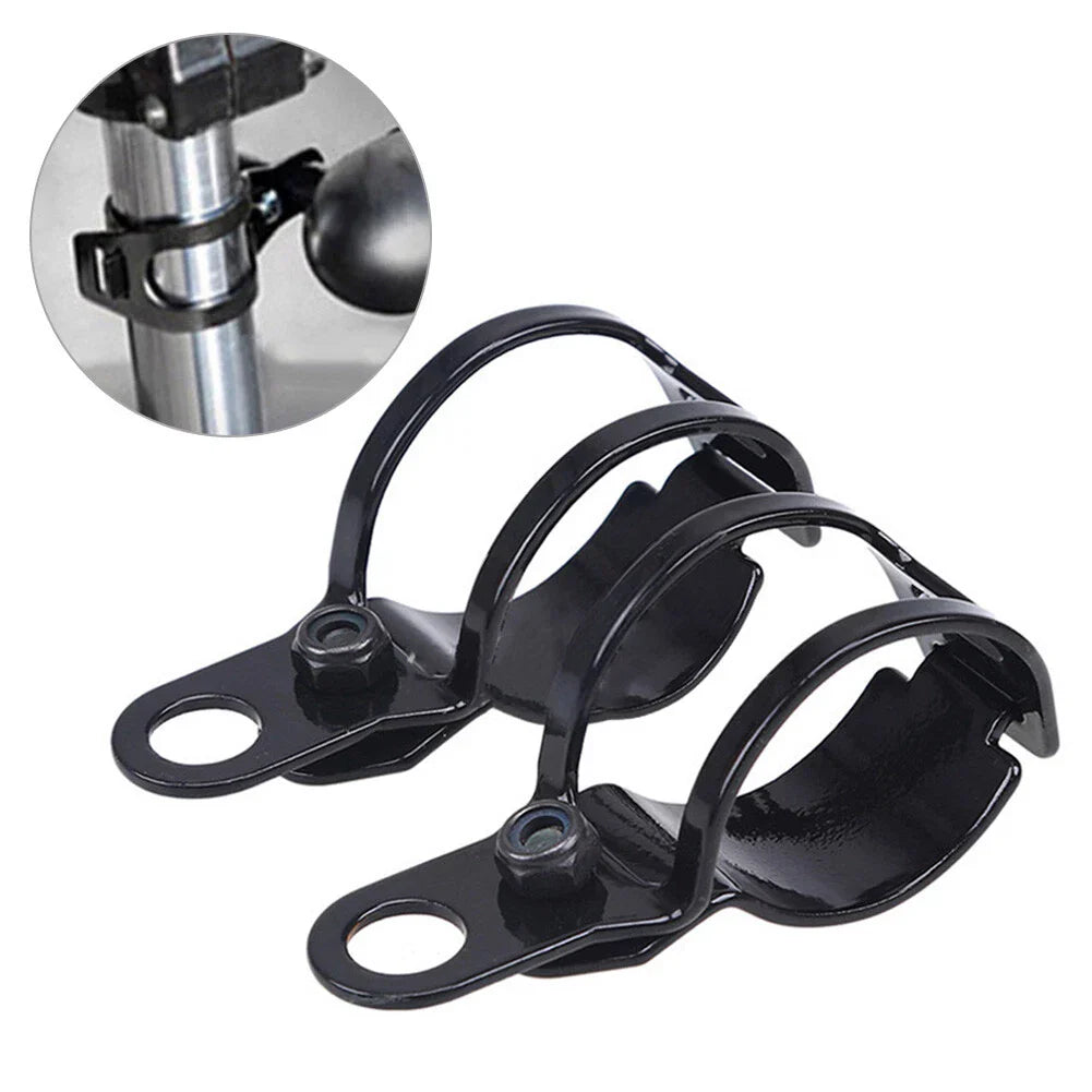 Fork Ear Clamp Turn Signal Light Mount Bracket for Harley Chopper Black