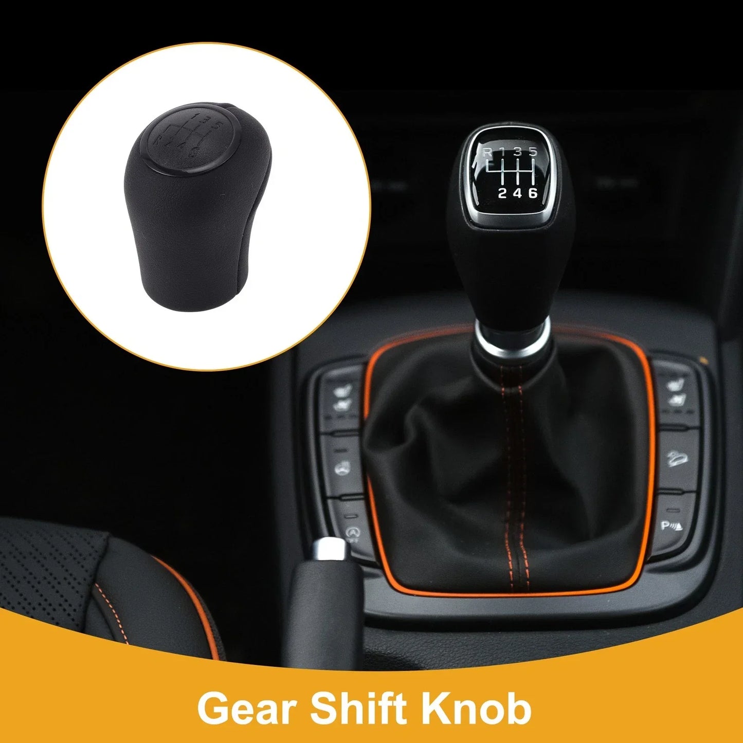 6 Speed Gear Shifter Knob for Mercedes-Benz Vito (2003-2020) Plastic Leather