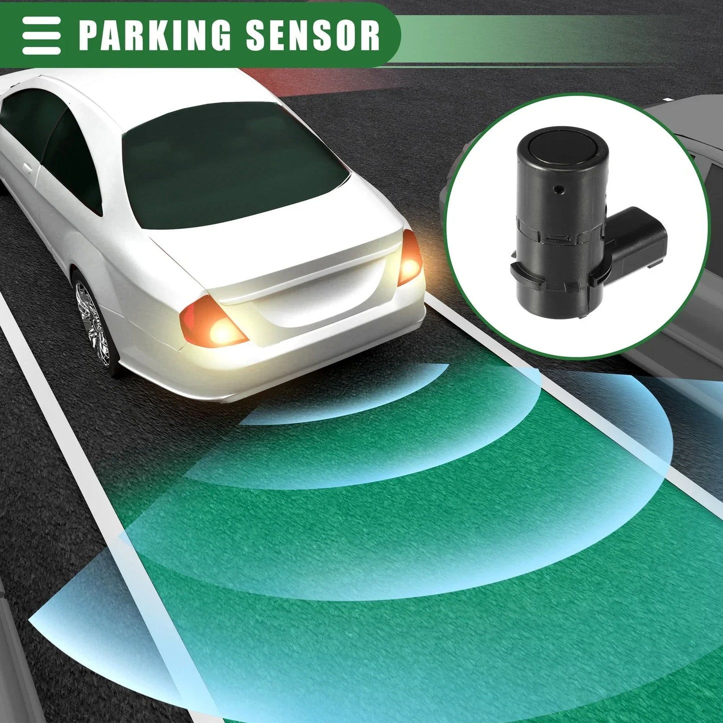 4pcs Rear Bumper Park Assist Sensors for Dodge Caravan (2011-2020)