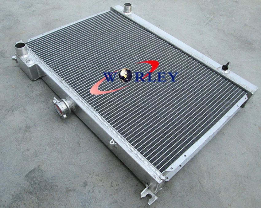 Aluminum Radiator + Fan for Nissan Skyline R31 2.0L 3.0L 6cyl (1985-1990)