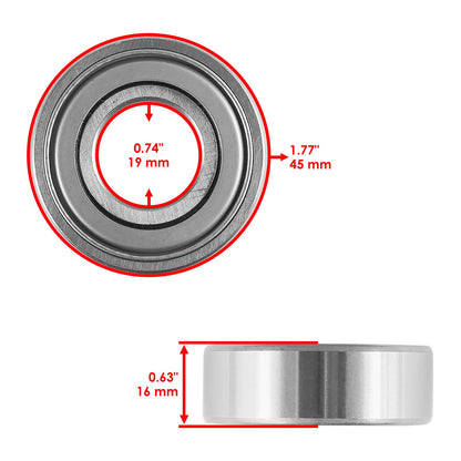 38 Inch Deck Idler Pulley Bearings Replacement for John Deere 165 (1960–1980)