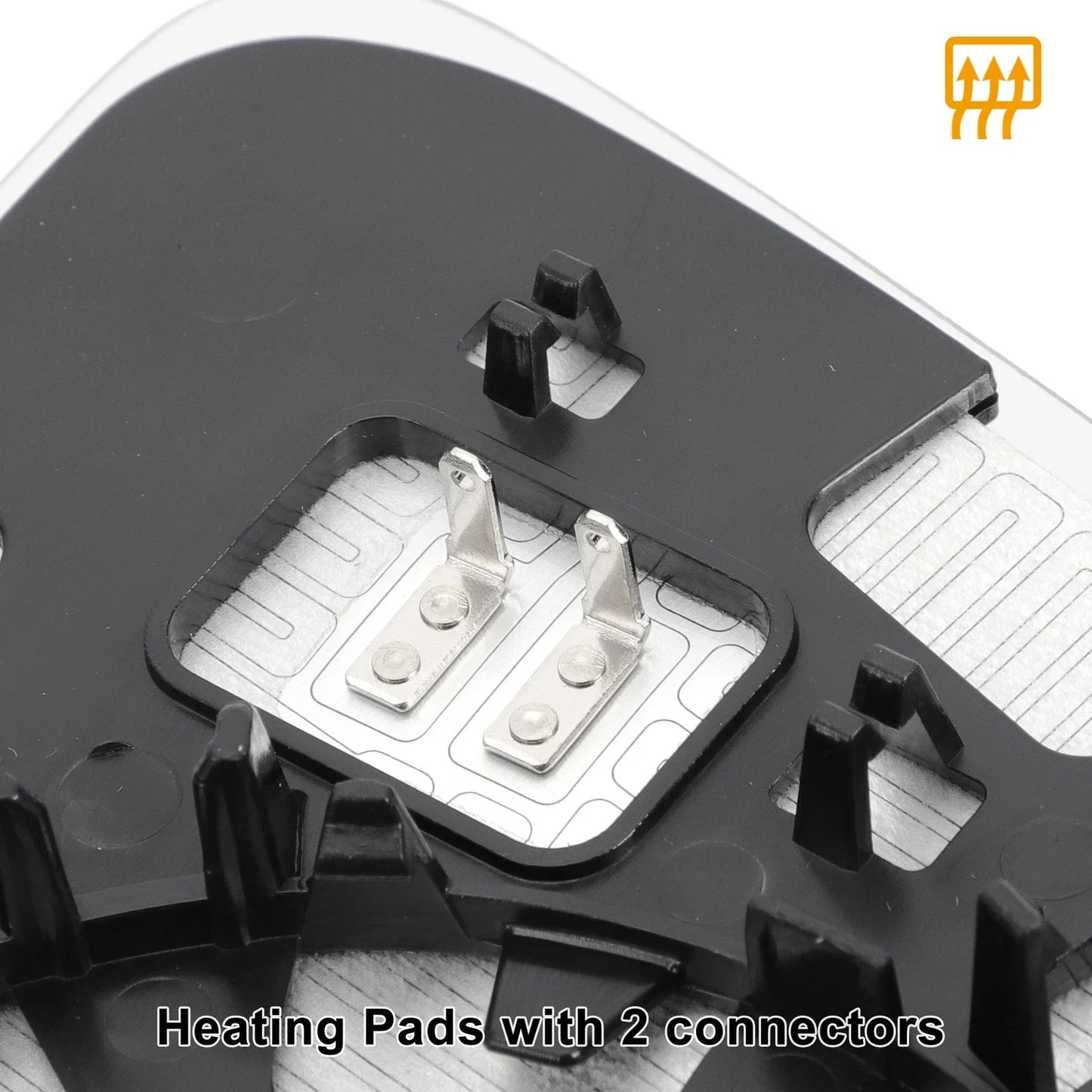 Right Side Heated White Mirror Glass for Porsche Cayenne (2011-2018)