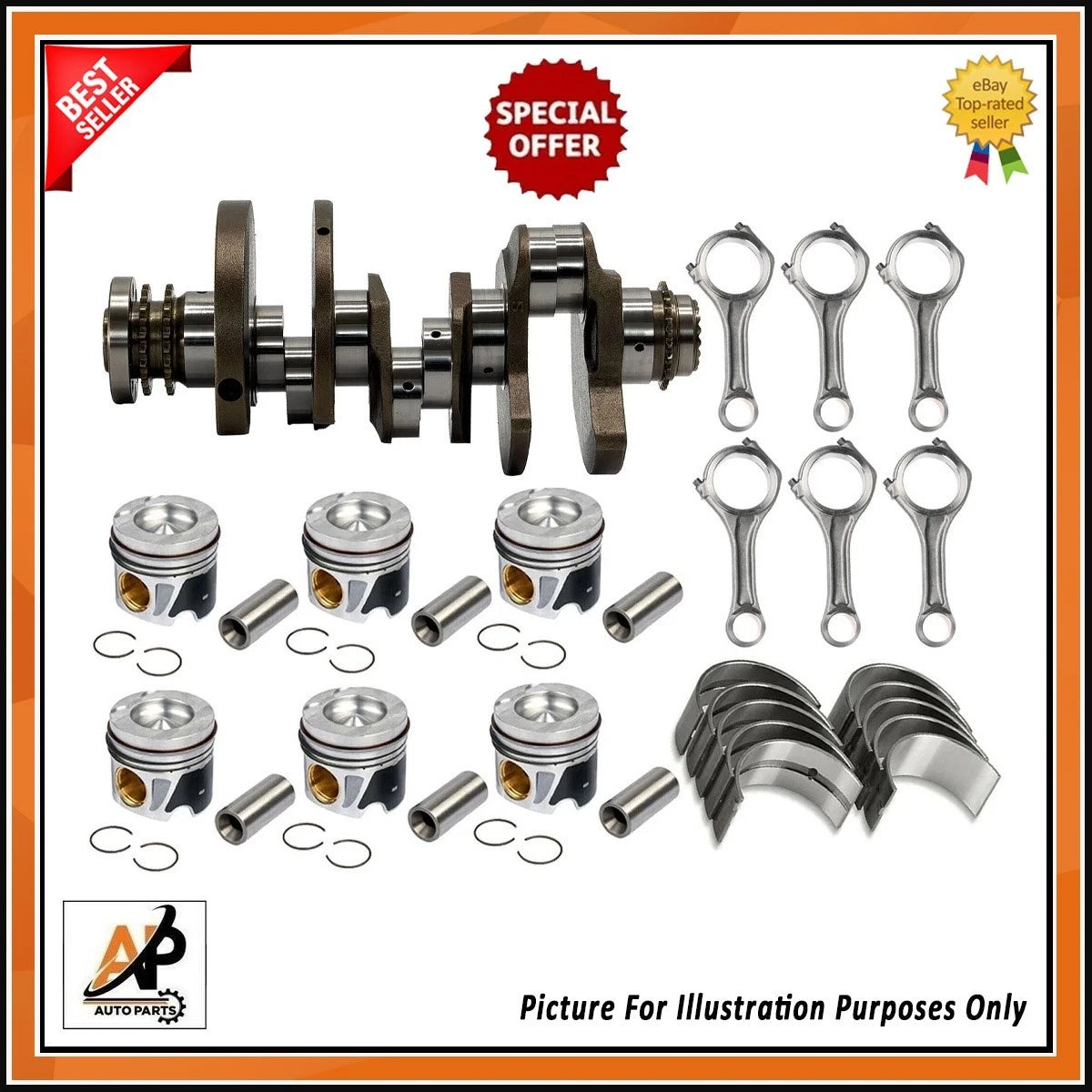 Crankshaft Engine Rebuild Parts for Audi Q5 Q7 Q8 3.0 TDI (2016–2023)