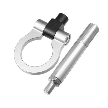 Silver Round Front Rear Bumper Tow Hook Screw for Hyundai Veloster (2012-2017)