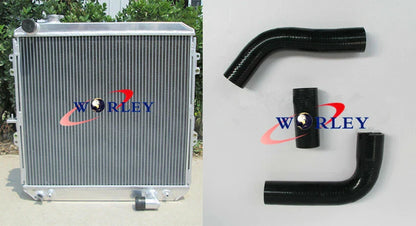 Aluminum Radiator & Hose for Toyota Hilux LN106 LN111 2.8L Diesel (1988-1997)